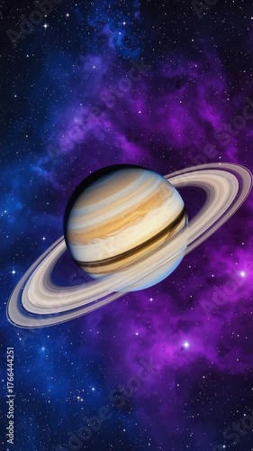 saturn planet in space 3d render design