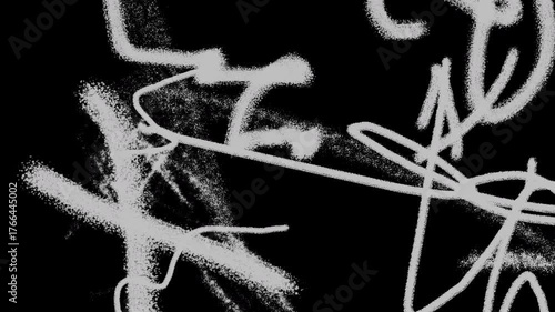 Dust and scratches damaged film surface. Grunge grafitti overlays