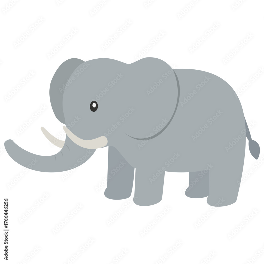 Fototapeta premium baby elephant cartoon 