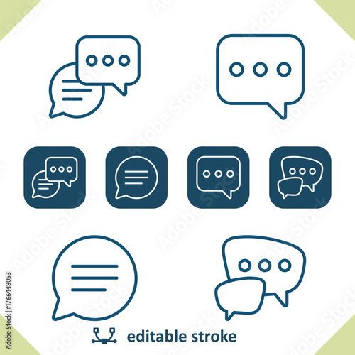 Chat Bubbles - Speech Bubbles - Chat Icons