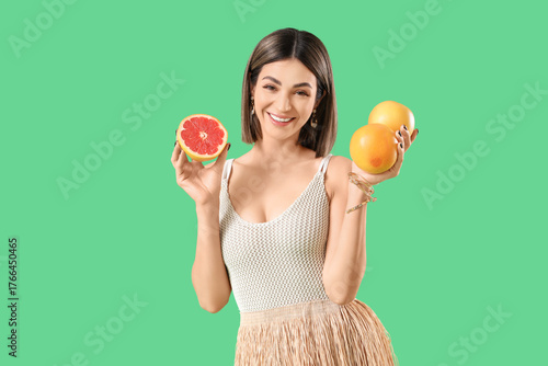 Beautiful young woman with ...