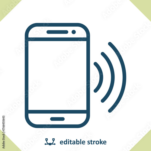 Smartphone With NFC - Mobile Phone Icon
