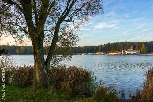 Jesienny poranek nad Stawami Dojlidzkimi, Podlasie, Polska