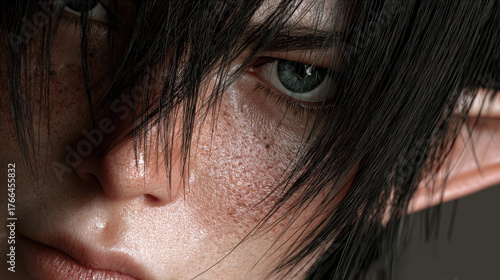 Portrait of a Fantasy Elf Warrior