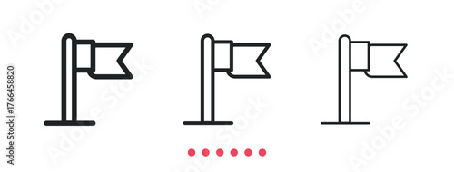 Navigation icon. Thin line icon vector