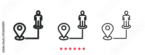 Navigation icon. Thin line icon vector
