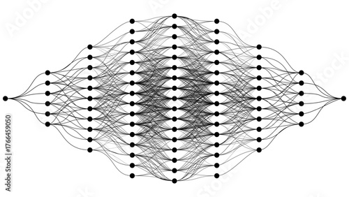 Convolutional Neural Network Architecture. How AI Work. Data Science, Machine Learning, Artificial Intelligence. Science or Technology Vector Illustration.
