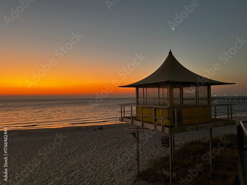 A stunning seascape sunset, Brighton Beach, South Australia. Worth a visit!