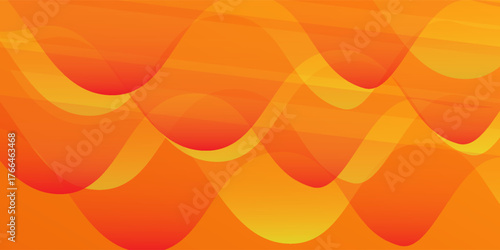 A vibrant gradient background features a combination of orange modern simple