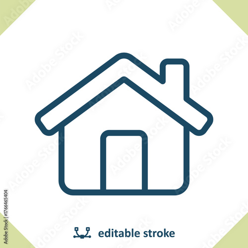 House Icon. Home, Building, Real Estate