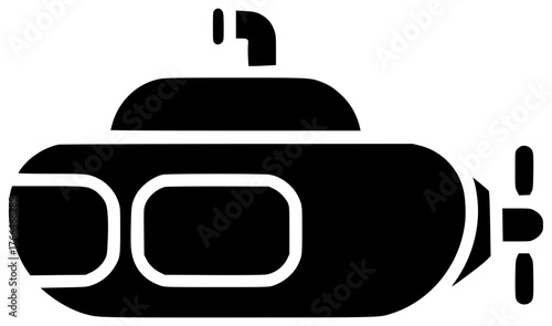 submarine illustration sub silhouette underwater logo sea icon water outline ocean navy military marine technology adventure swim symbol toy shape for vector graphic background
