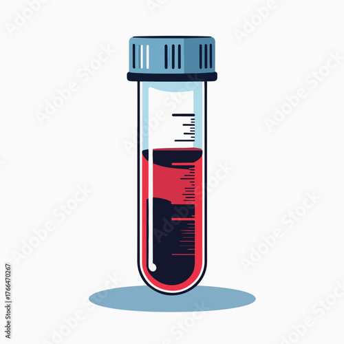 blood test tube illustration vector