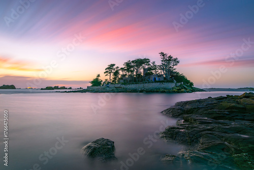 Le timide coucher de soleil