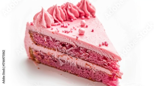 pink cake.