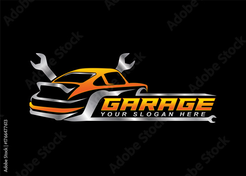 car auto garage concept premium logo design. perfect logo for the automotive industry