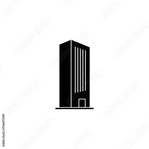 Office Building Icon – Modern Urban Architecture Symbol