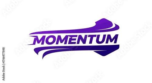 A Futuristic Dynamic Abstract Logo Featuring the Indigo Silhouette of 'Momentum'_transparent.svg