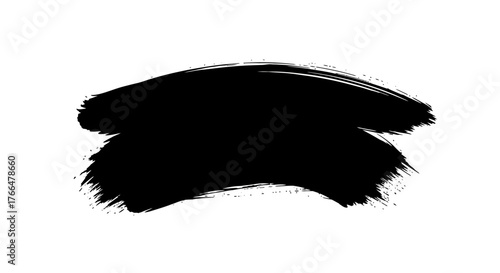 Artistic Painterly Bold Sweeping Gestural Mark Abstract Brushstroke Vector Silhouette_transparent.svg