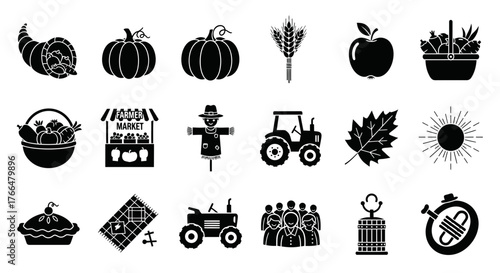 Bold Pop Art Community Harvest Festival Silhouettes for Marketing_transparent.svg