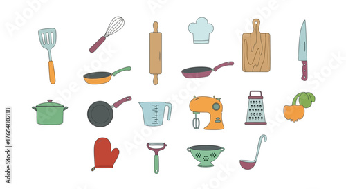 Charming Hand Drawn Kitchen Utensils Icon Set for Culinary Design_transparent.svg