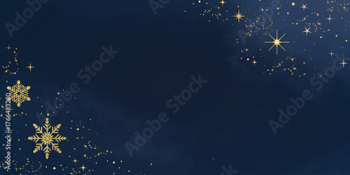 Night sky with little star moon sun and space decorative Vector elegant rustic template background