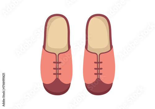 Elegant Pink Shoes: A Stylish Footwear Illustration.