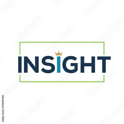 Word mark letter insight logo design inspiration.