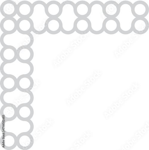 모서리 전통 라인 문양