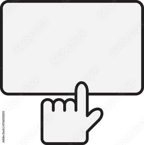 손 손가락 메모판 안내판 게시판