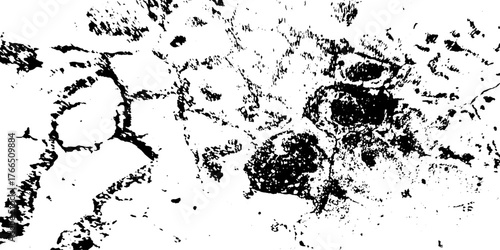 Damage distress wall concrete aged chalk ink rust crack urban dirty grunge splatter background.	
