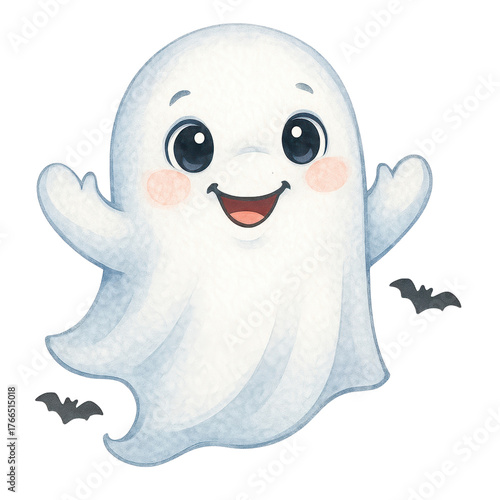 Cute Halloween Ghost Clipart