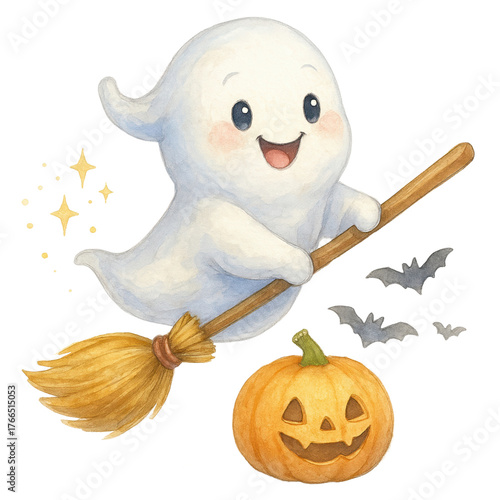 Cute Halloween Ghost Clipart
