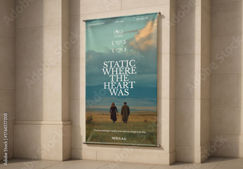 Movie Poster Mockup On Building Wall PSD