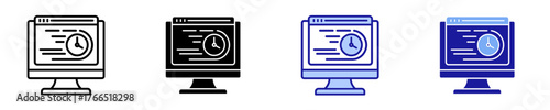 Speed Test  Icon Set Multiple Style Collection