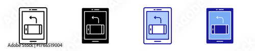Rotate Device  Icon Set Multiple Style Collection