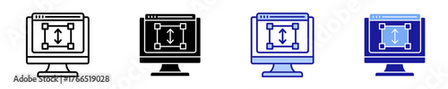 Scale Tool  Icon Set Multiple Style Collection