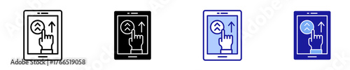Touch Gesture  Icon Set Multiple Style Collection