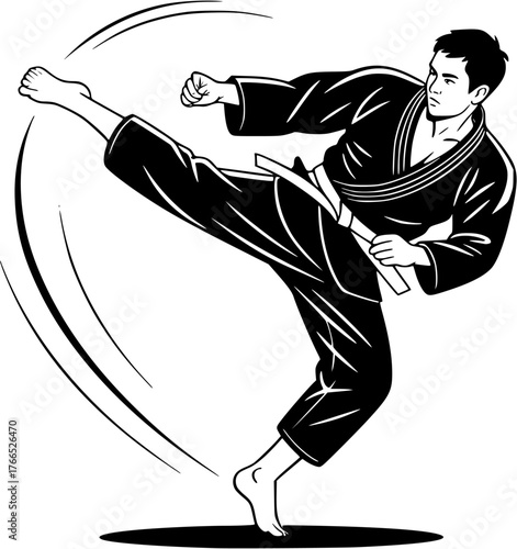 Martial Arts Athlete Poses
