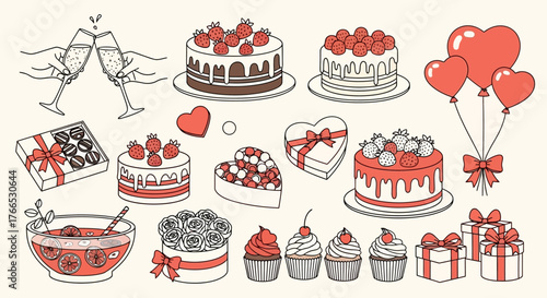 Love-Themed Celebration Delicious Treats and Gifts for Valentine's