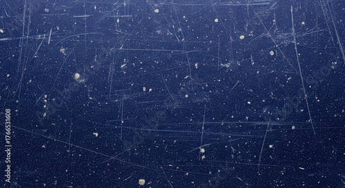 Distressed dark blue textured surface with scratches and worn details isolated PNG with Transparent Background