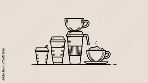 Grab a cup of joe with this awesome coffee shop vibe for your menu, blog or website, perfect for coffee lovers and cafe owners everywhere