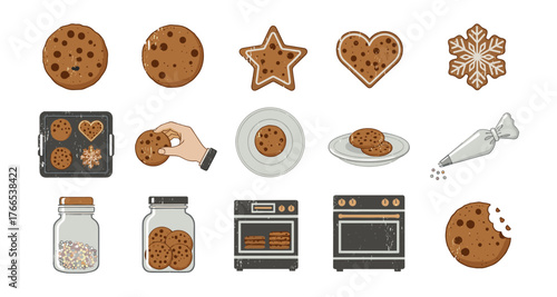 Delicious cookie baking: from dough to decorated treats