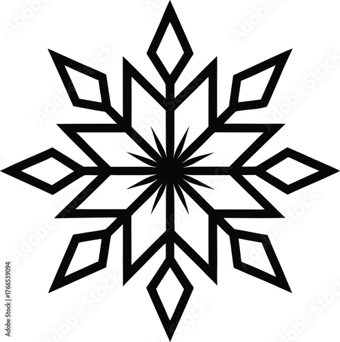 abstract black and white vector illustration