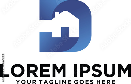Real estate Letter D logo