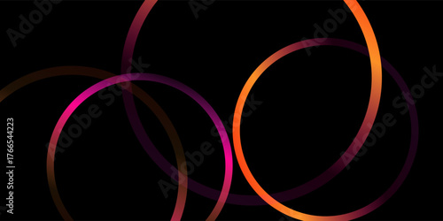 Set of Abstract Lines with Color Gradient. Vector Background with Rainbow Wave Shapes. Graphic Pattern of 3D Wavy Elements. Color Poster Design