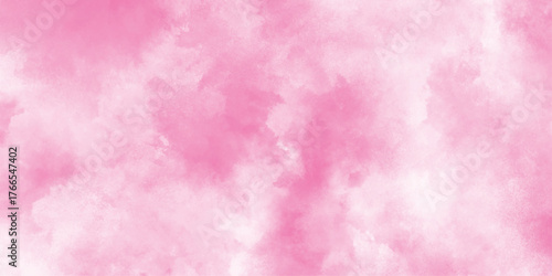 Abstract magenta shades aquarelle illustration. gradient pink texture background, Hand drawn flower illustration for Valentines Day. Brush stroked painting. Modern Pink Watercolor Grunge.