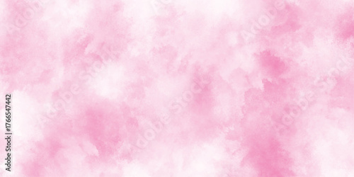 Abstract magenta shades aquarelle illustration. gradient pink texture background, Hand drawn flower illustration for Valentines Day. Brush stroked painting. Modern Pink Watercolor Grunge.