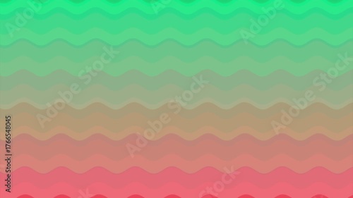 Cartoon Wave pattern gradient with green to pink colors, perfect for backgrounds, wallpapers, prints, and design projects needing a colorful touch.