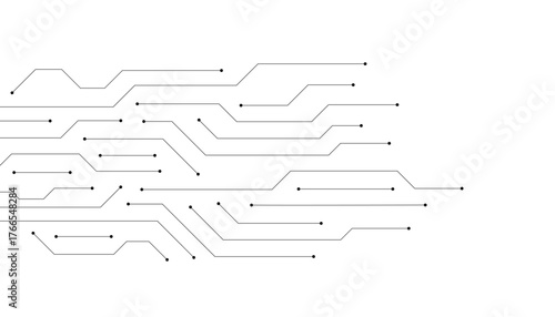 Abstract futuristic circuit board Illustration, Circuit board with various technology elements. Circuit board pattern for technology background.