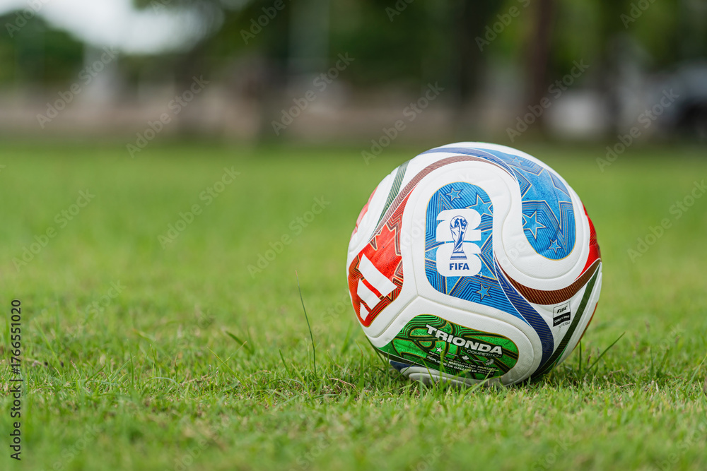 Fototapeta premium Bangkok, Thailand - 24 October 2025: Adidas launch